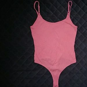 NWOT ASOS ribbed thong bodysuit, sz S-M